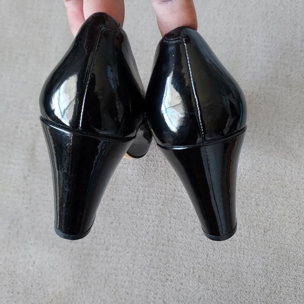 Cole Haan Nine Air Black Patent Leather Pump